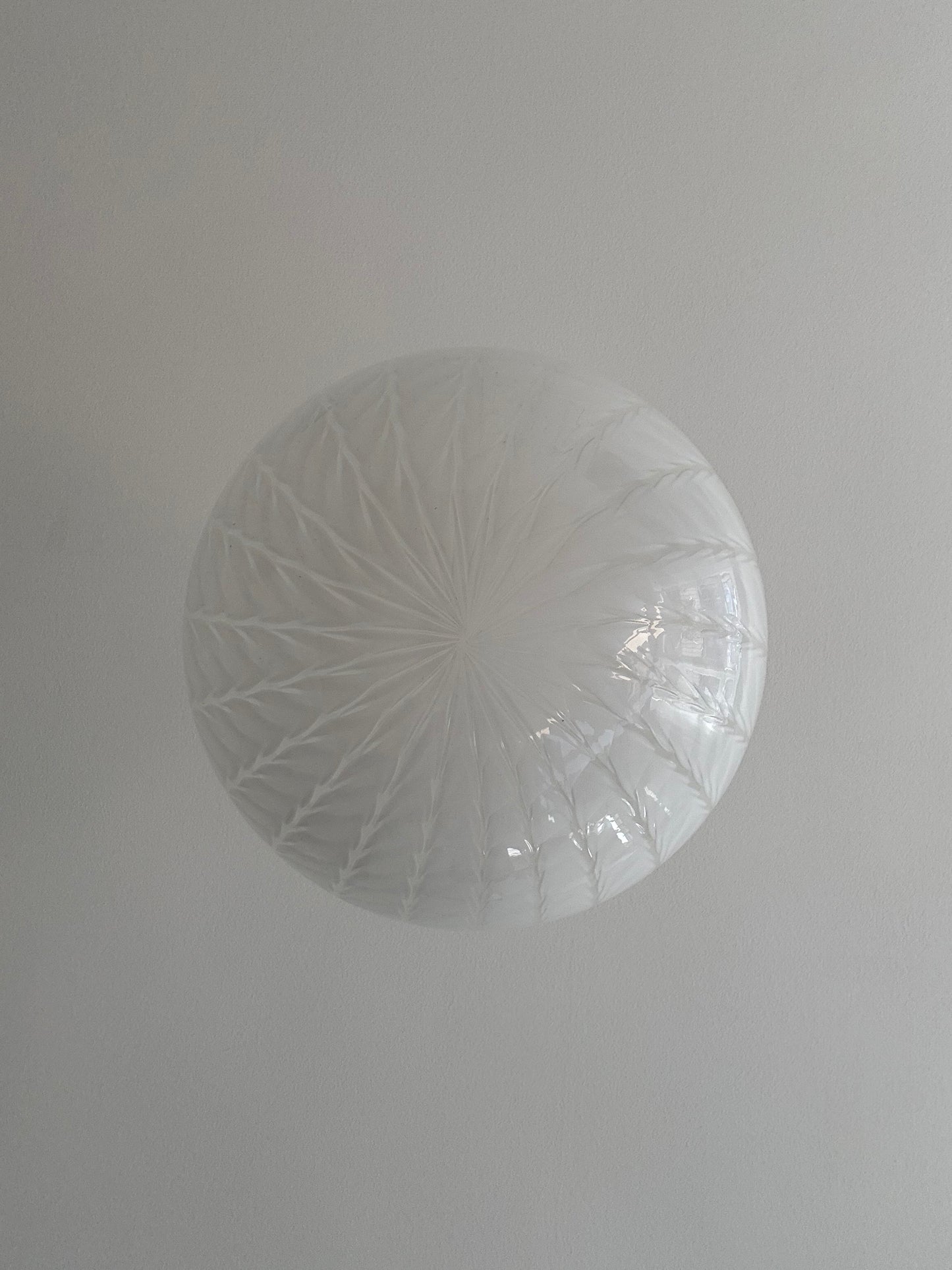 Vintage Murano peacock pendel, 43 cm