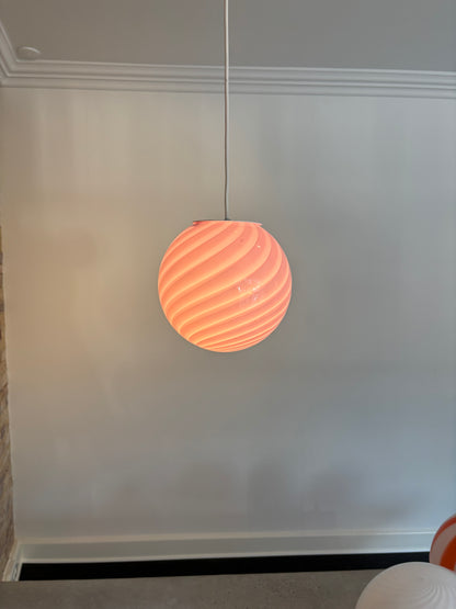Bubblegum Murano pendel, 20 cm