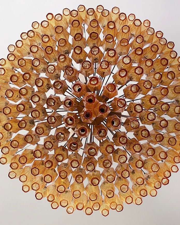 Murano lysekrone | Poliedri | 185 glas | Rav