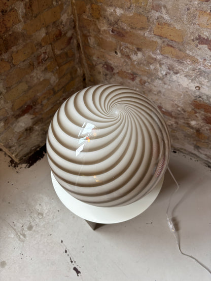 Brun bordlampe, 30 cm