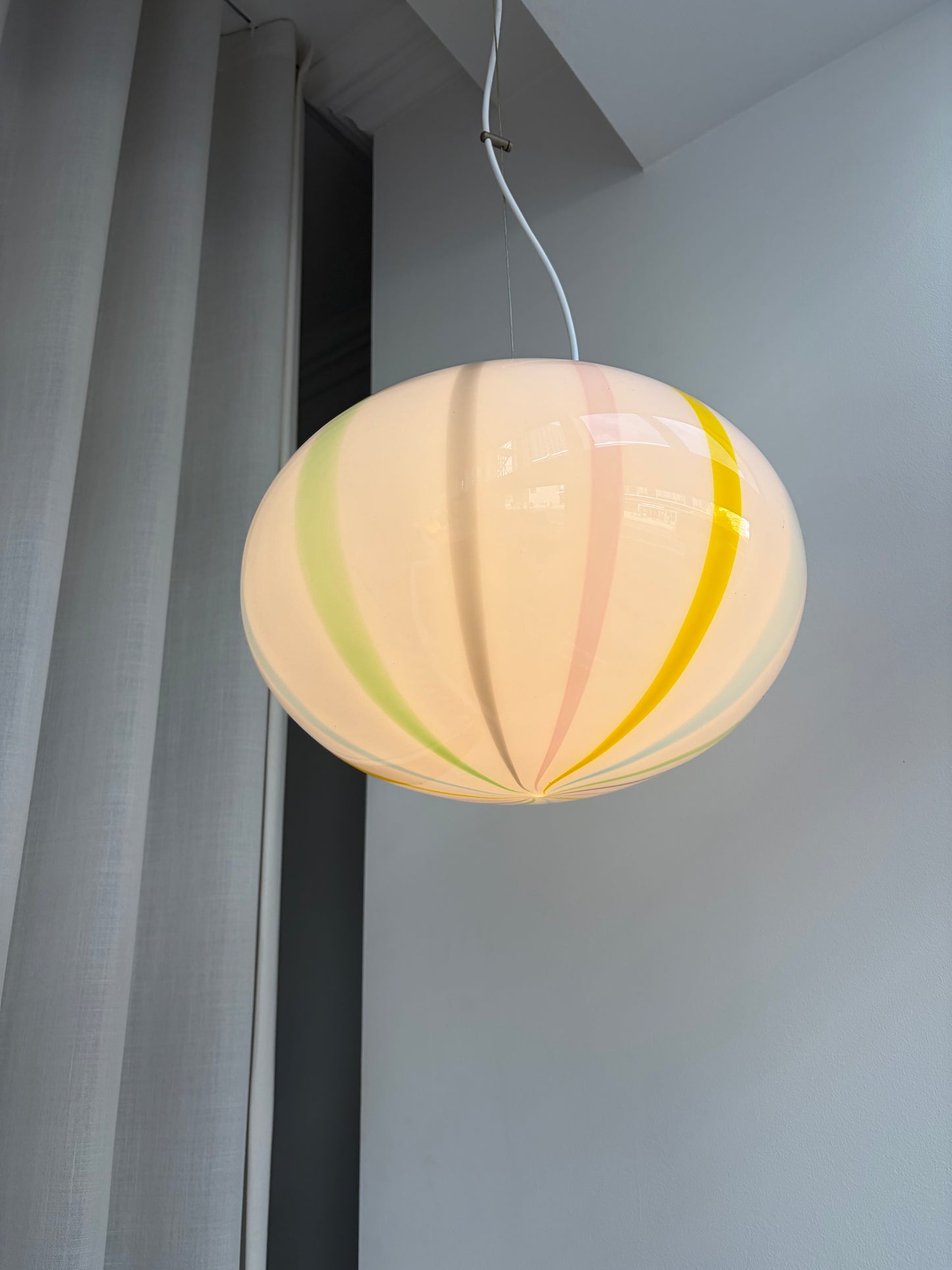 Vintage Murano 'tivoli' pendant light, 40 cm