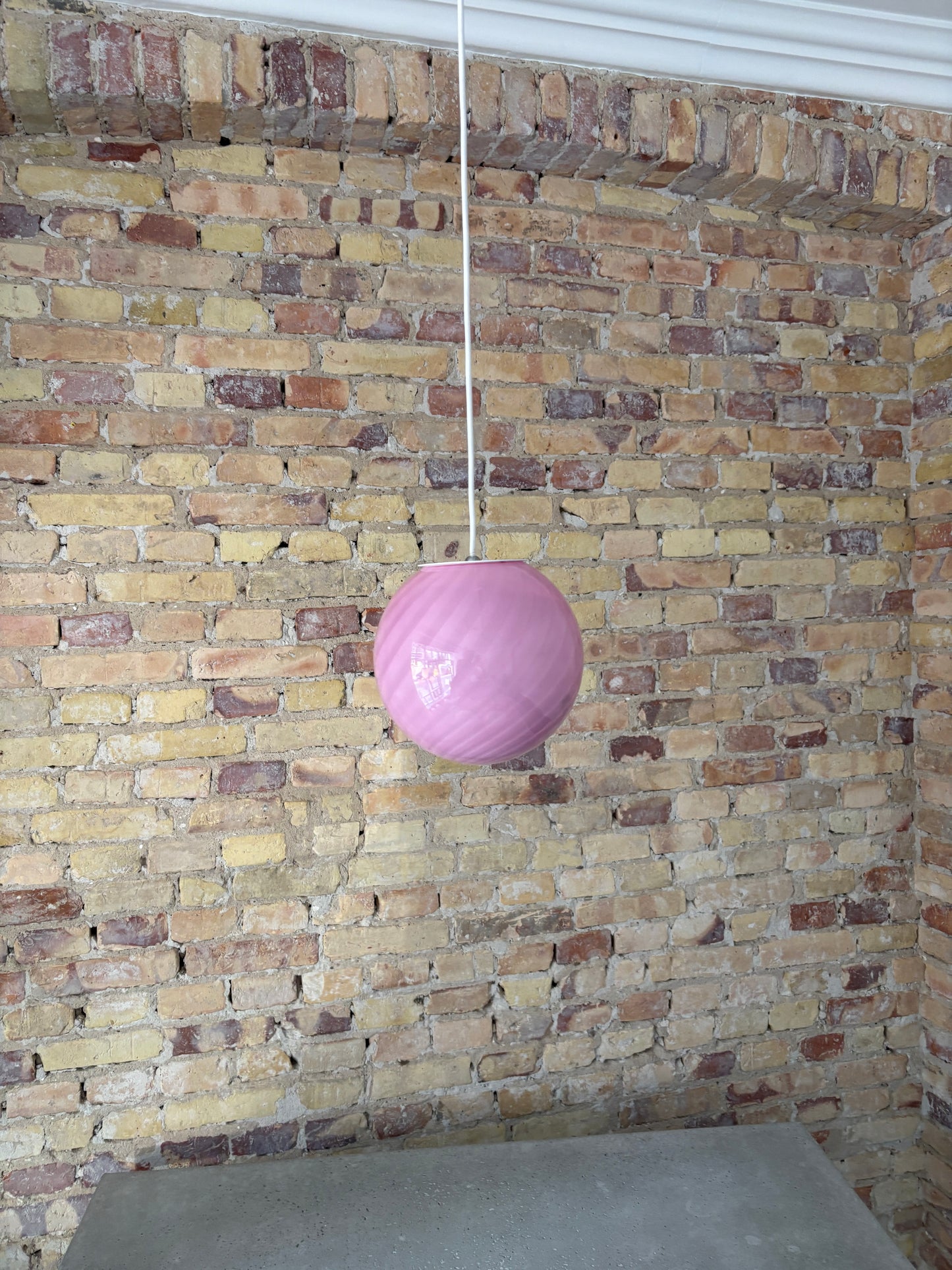 Bubblegum Murano pendel, 20 cm