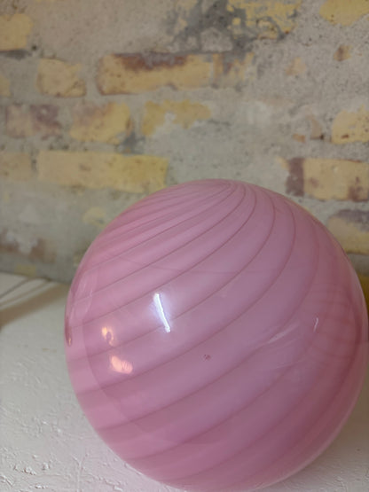 Bubblegum Murano pendel, 20 cm - 2. sortering