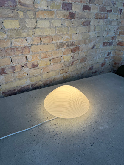 Hvid vintage Murano plafond lampe, 30 cm