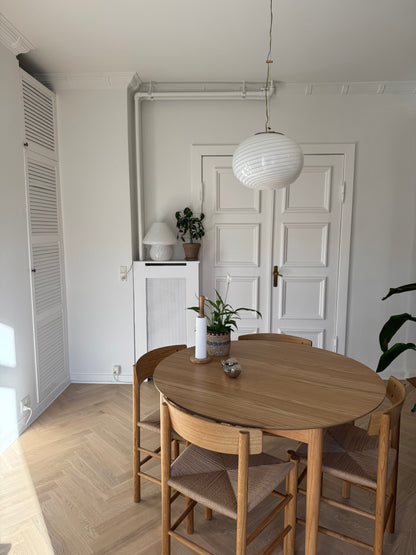 Murano pendant with white swirl, 35 cm