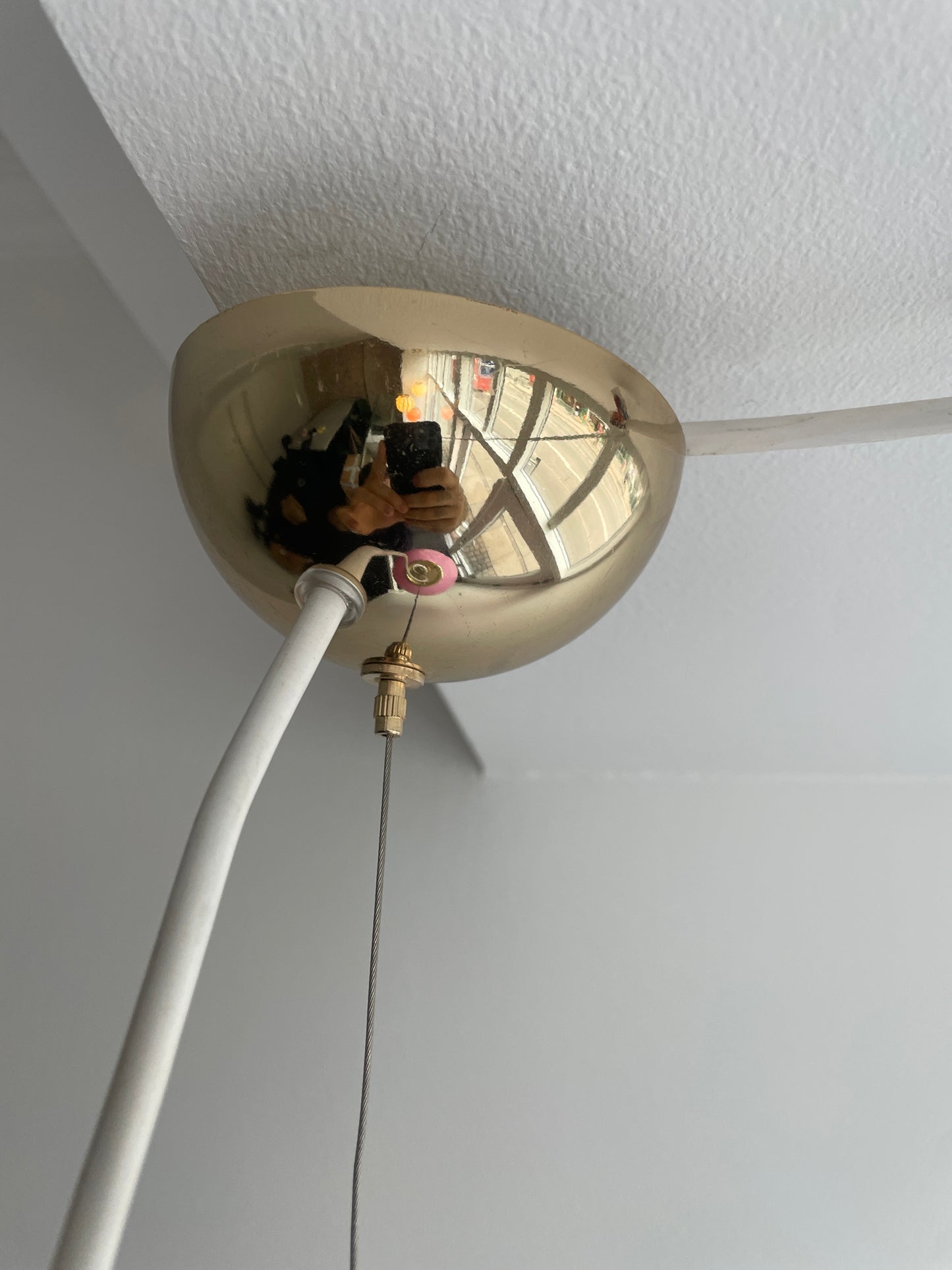 Bubblegum Murano pendel i klassisk swirl, 40 cm