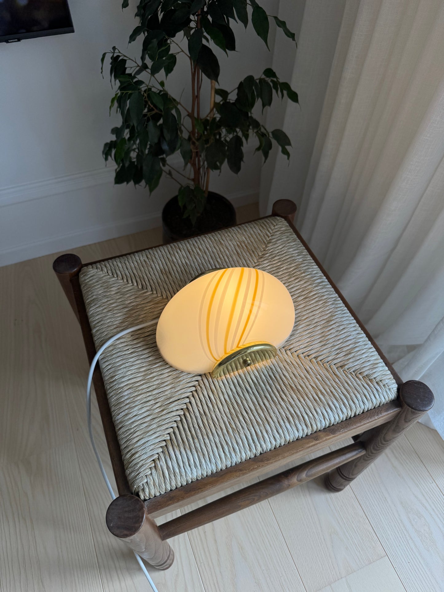 Vintage Murano muslinge væglamper (ét sæt)