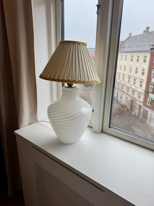 Smuk vintage Murano bordlampe, 45 cm