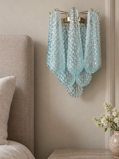 Murano wall lamp | Drops | Blue