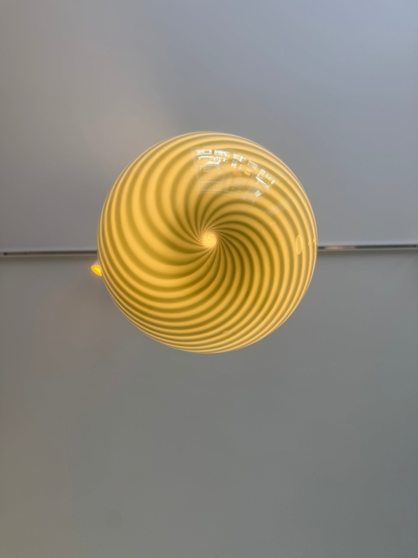 Lime grøn Murano pendel, 30 cm