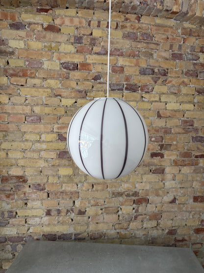 Filigrana Murano ceiling lamp with purple swirl, 30 cm