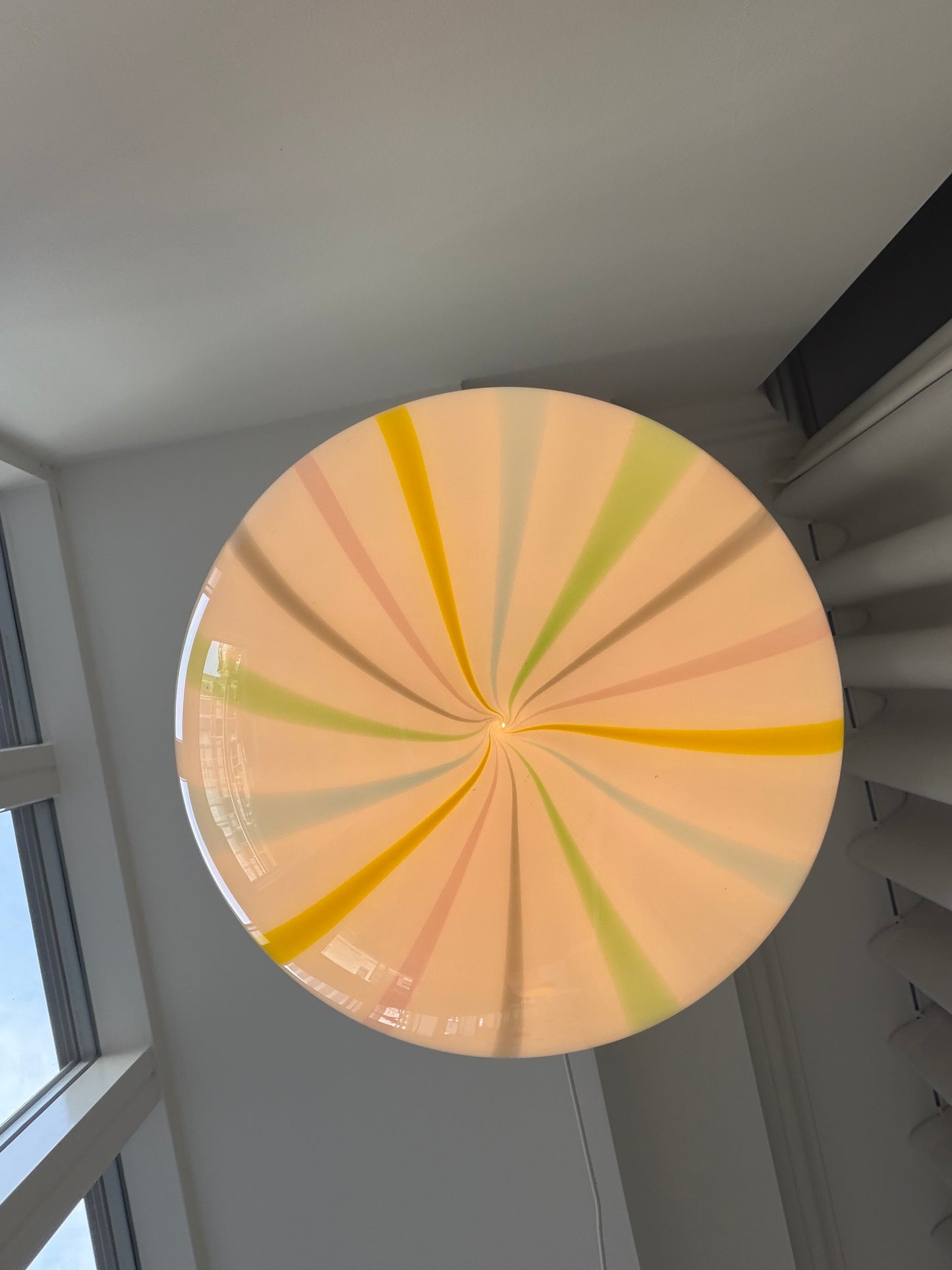 Vintage Murano 'tivoli' pendant light, 40 cm