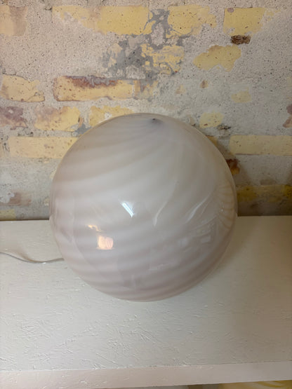 Dusty rose candy Murano pendel, 30 cm - 2. sortering