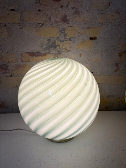 Mørkegrøn Murano swirl pendel, 30 cm - 2. sortering