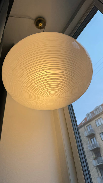 Murano oval pendant with horizontal swirl, 45 cm