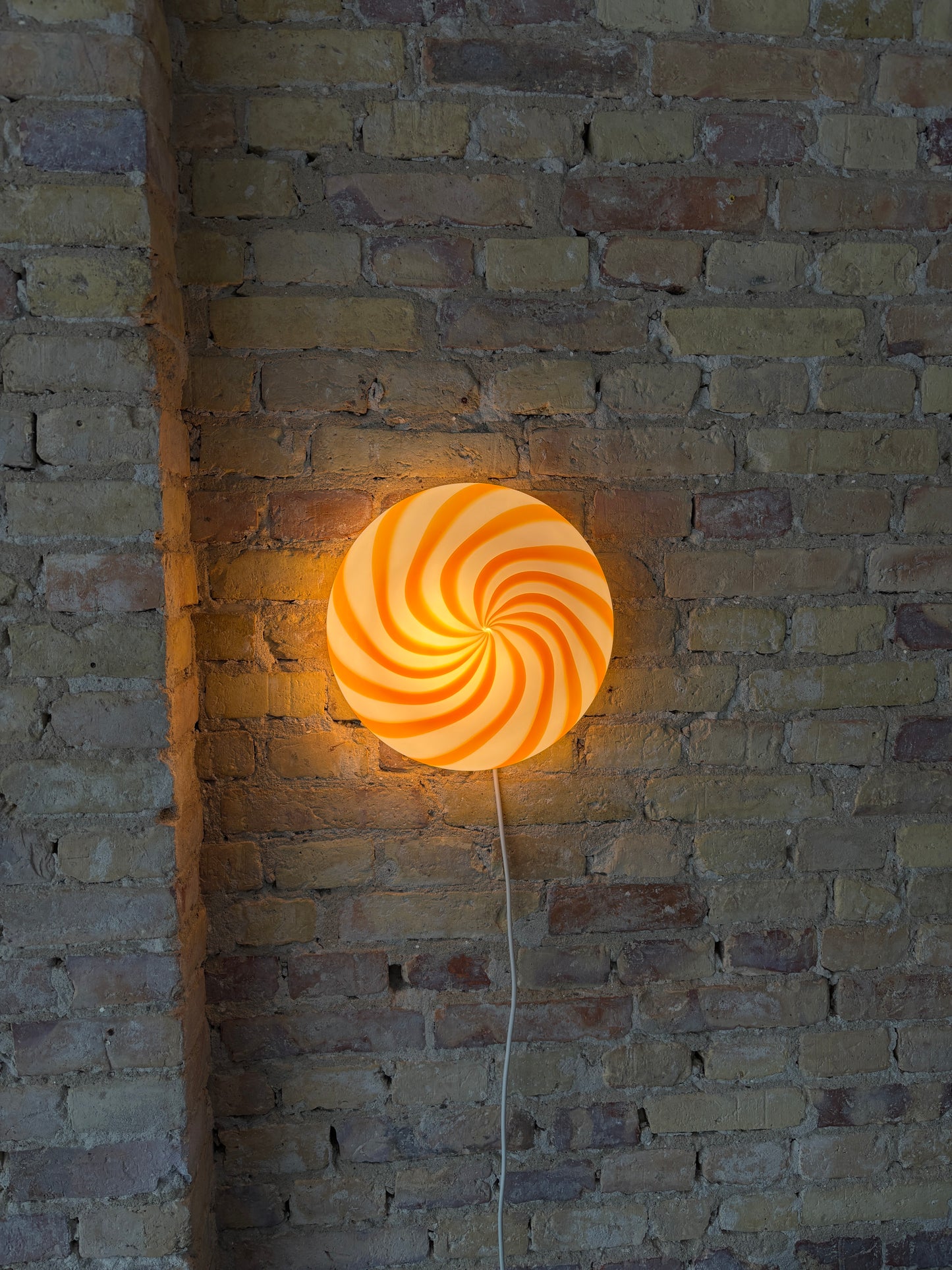 Orange solero Murano plafond, 30 cm