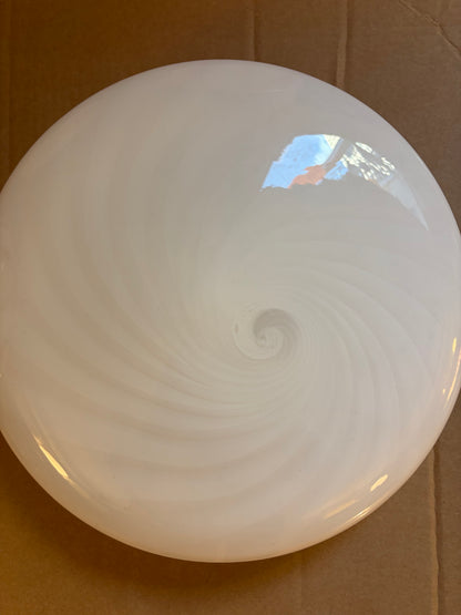 Hvid Murano plafond, 30 cm - 2. sortering
