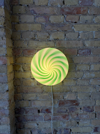 Grøn Murano plafond, 30 cm