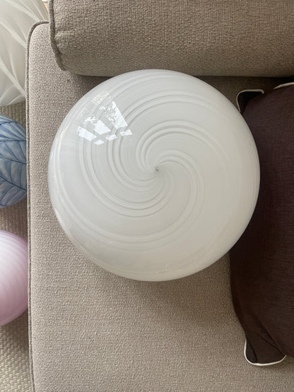 White elegant and rare Murano pendant, 40 cm