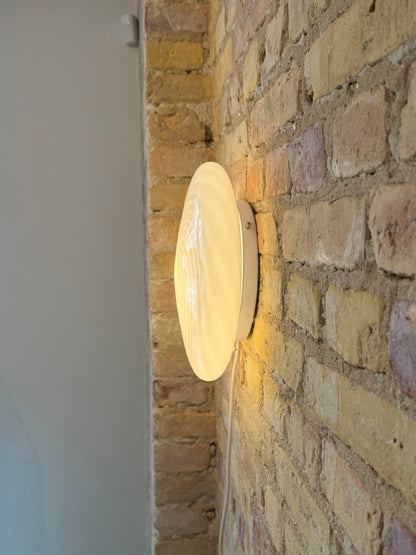 Hvid Murano plafond, 30 cm