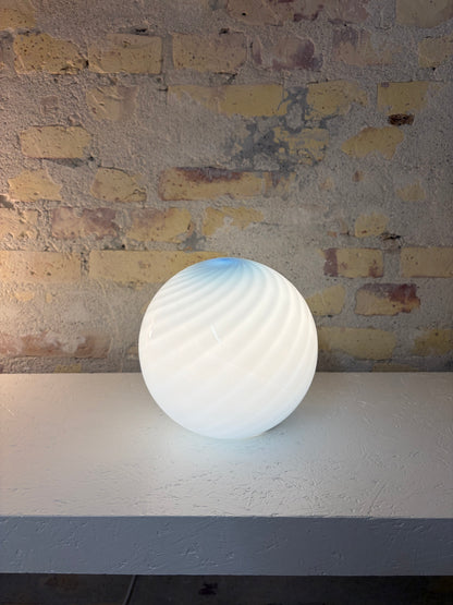Lyseblå Murano pendel, 20 cm - 2. sortering