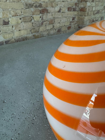 Orange 'solero' Murano swirl pendant, 30 cm - 2nd quality