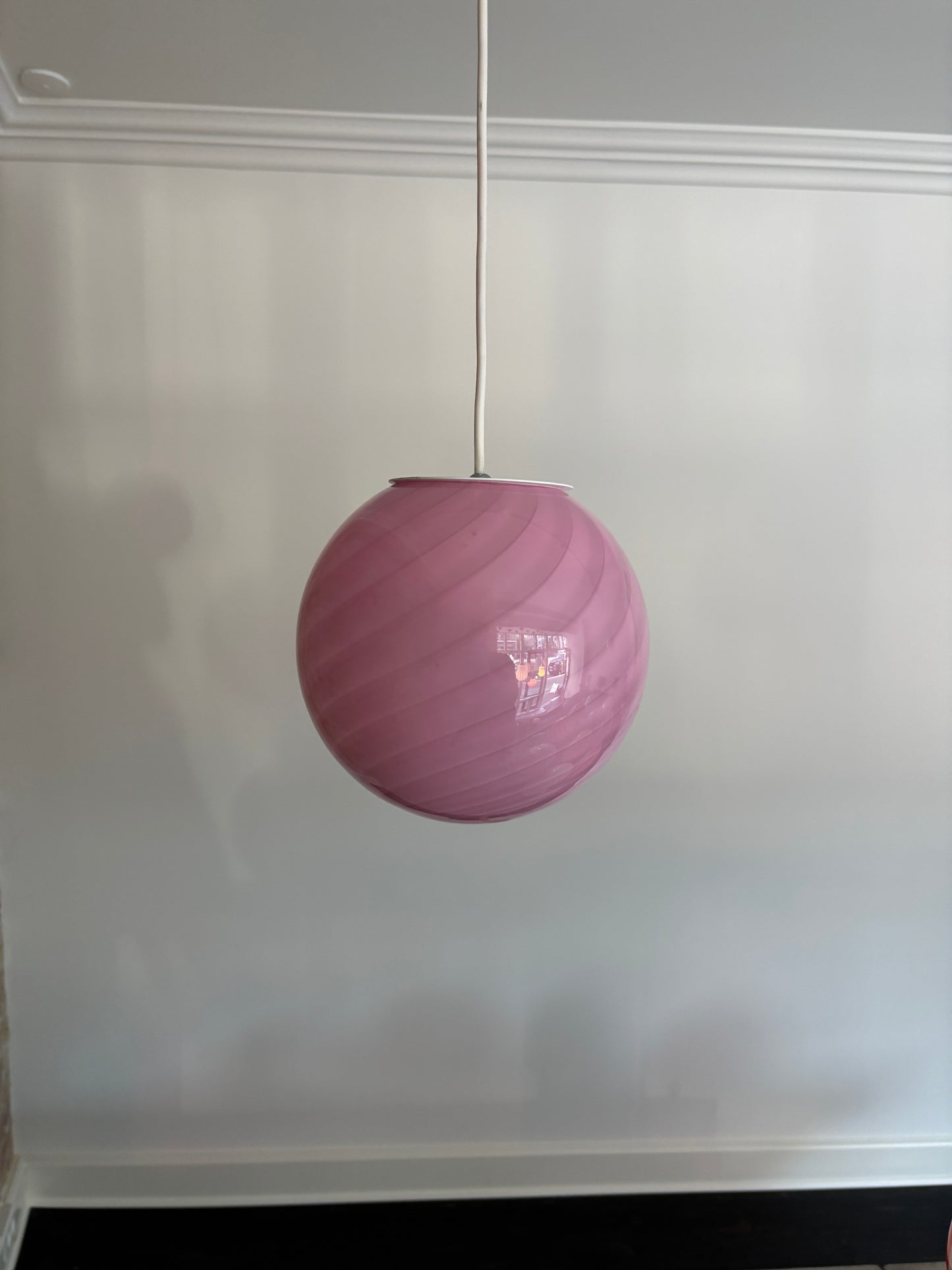 Bubblegum Murano pendel, 20 cm