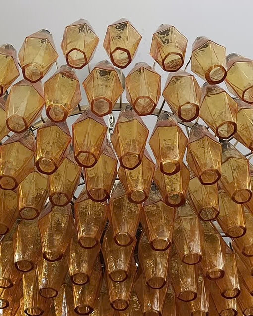Murano lysekrone | Poliedri | 185 glas | Rav