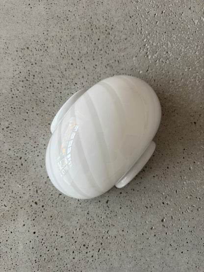 Vintage Murano muslinge væglampe m. hvid ophæng