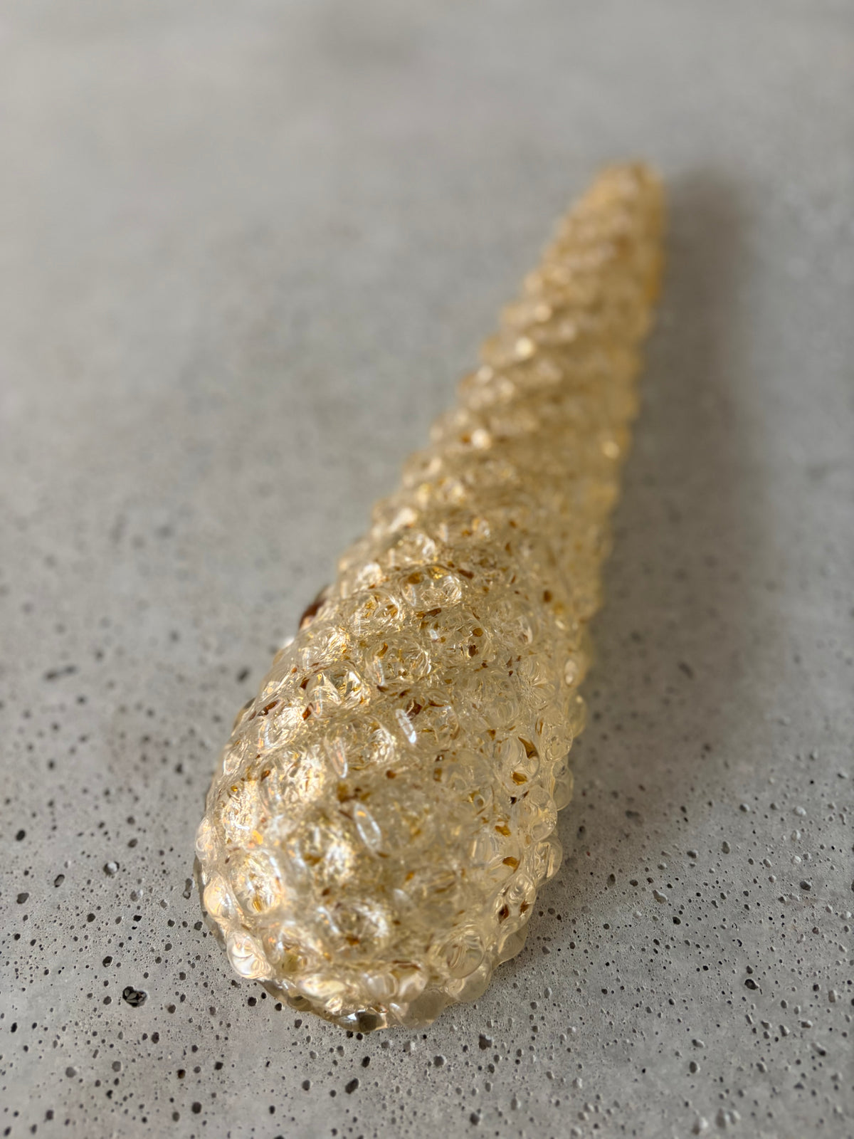 Murano lysekrone | Dråber | 75 glas | Rav/gul