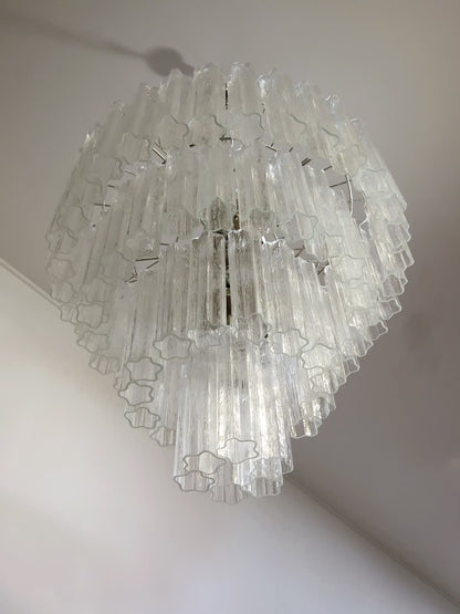 Murano lysekrone | Tuber | 78 glas | Klart glas