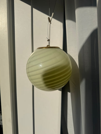 Pistaciegrøn Murano pendel, 20 cm (Én tilbage)