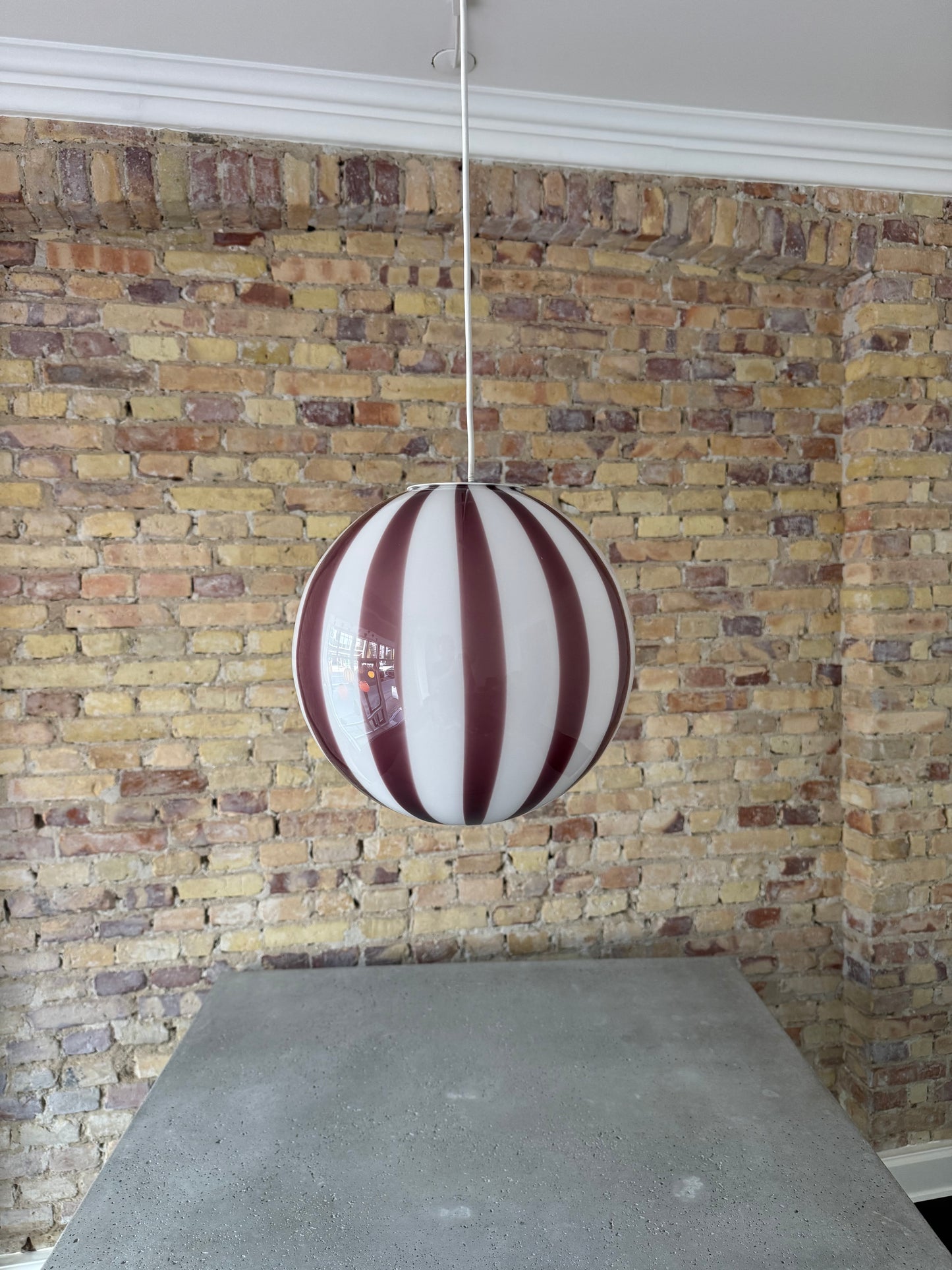 Lavendel candy Murano pendel, 30 cm