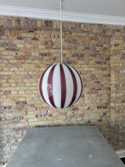 Lavendel candy Murano pendel, 30 cm