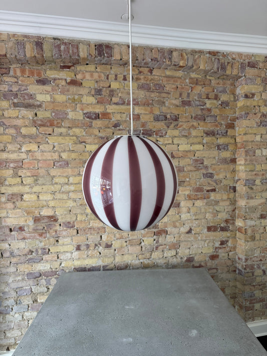 Lavendel candy Murano pendel, 30 cm