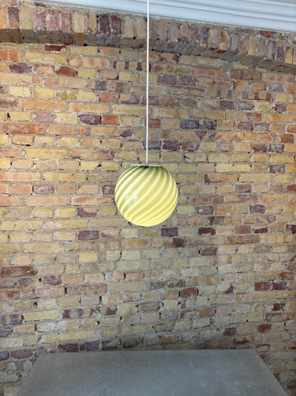 Mørkegrøn Murano pendel, 20 cm