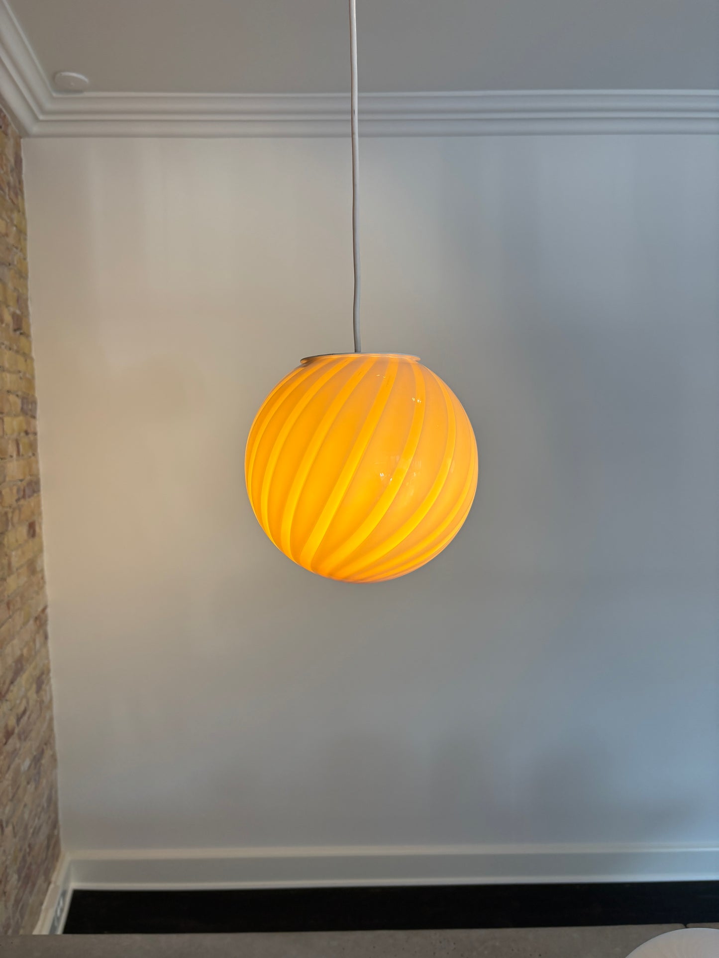 Pannacotta Murano pendant, 20 cm