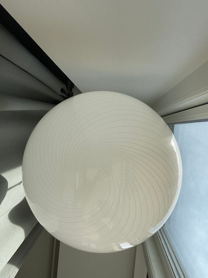 Murano pendant with thin elegant swirl, 40 cm