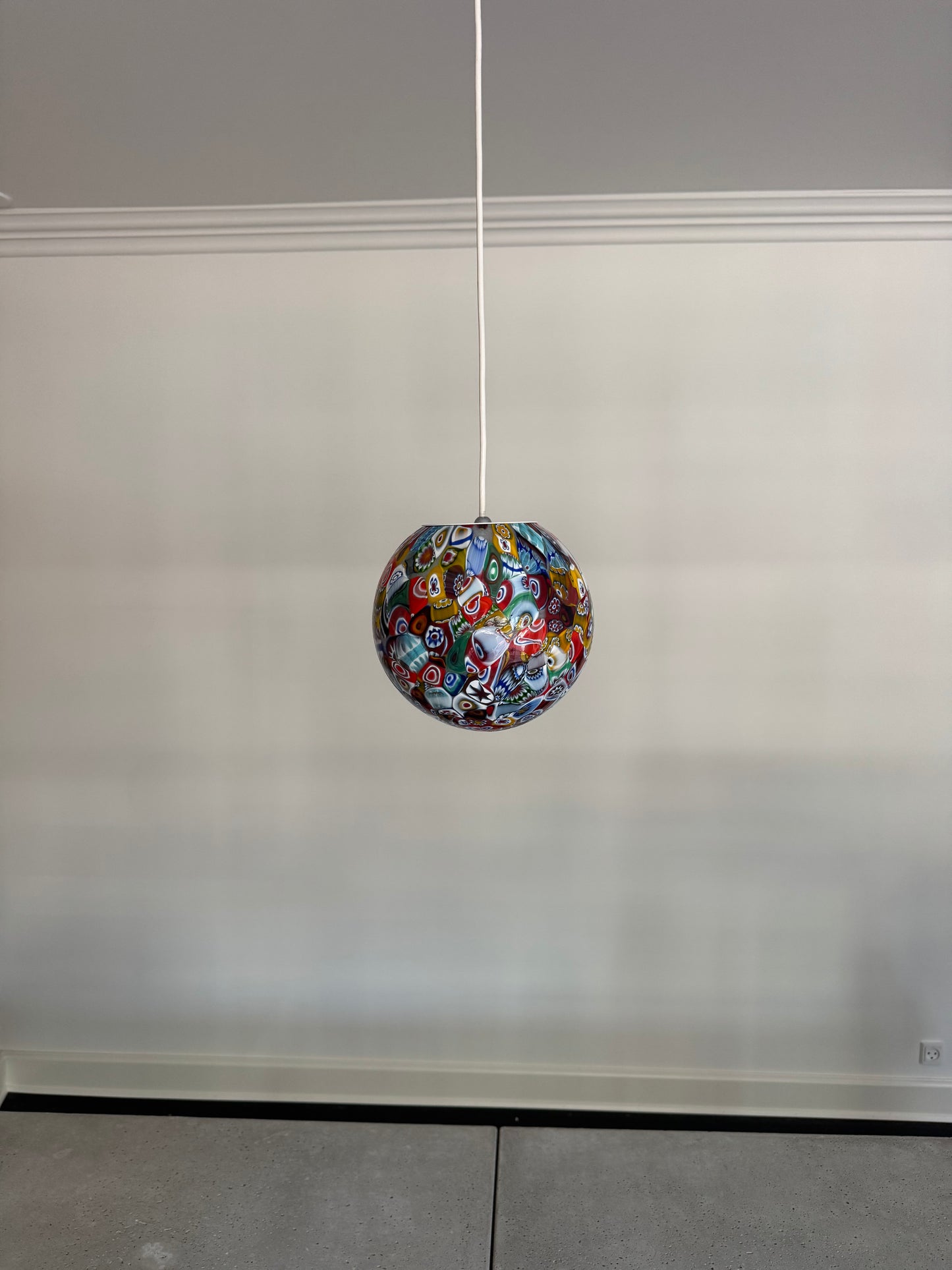 Klassisk murrina mosaik Murano pendel, 20 cm