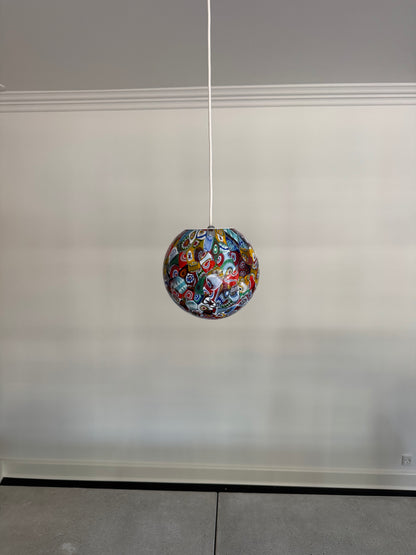 Klassisk murrina mosaik Murano pendel, 20 cm