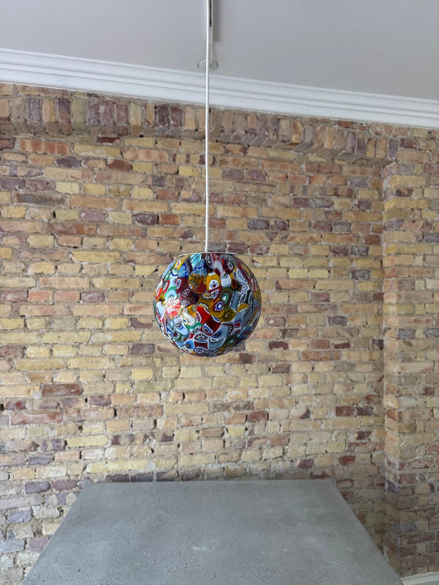 Klassisk murrina mosaik Murano pendel, 20 cm