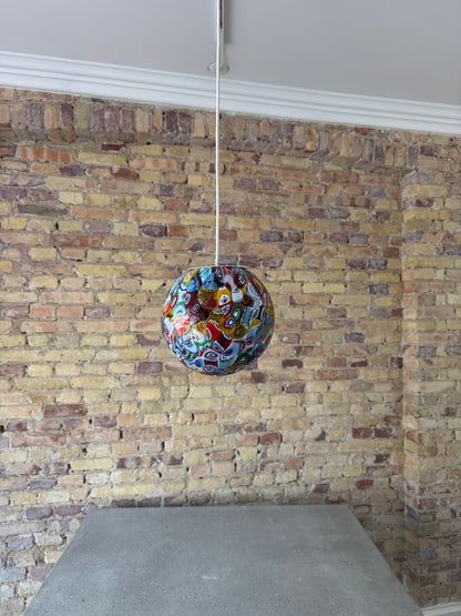 Klassisk murrina mosaik Murano pendel, 20 cm