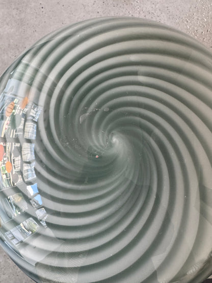 Mørkegrøn Murano swirl pendel, 30 cm - 2. sortering
