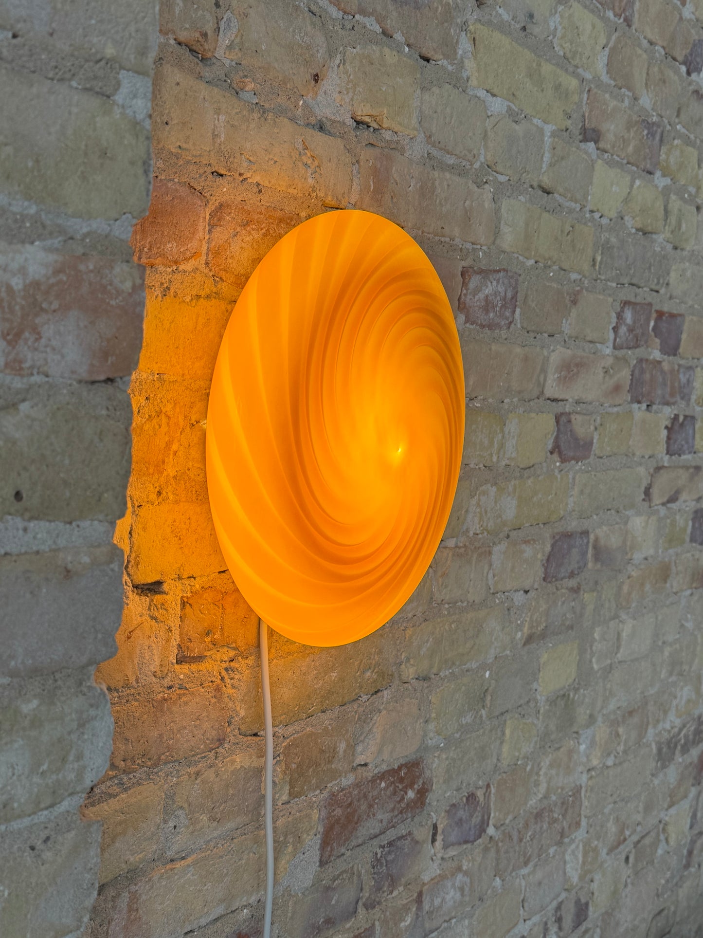 Rav-farvet Murano plafond, 30 cm