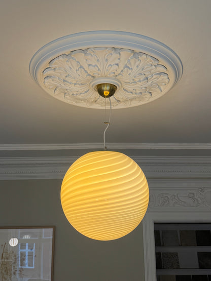 Lysegul Murano swirl loftslampe, 40 cm