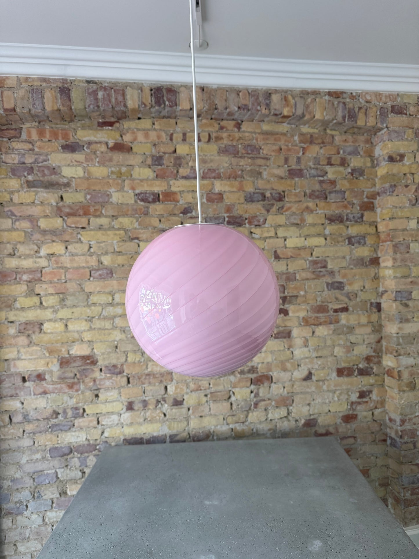 Candyfloss candy Murano pendel, 30 cm