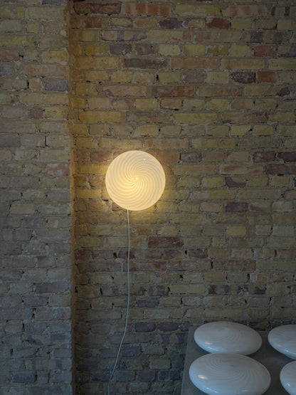 Hvid Murano plafond, 30 cm