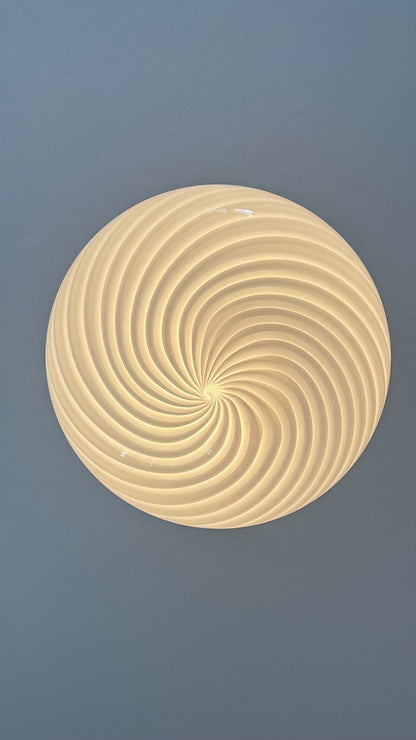 White classic Murano pendant lamp, 40