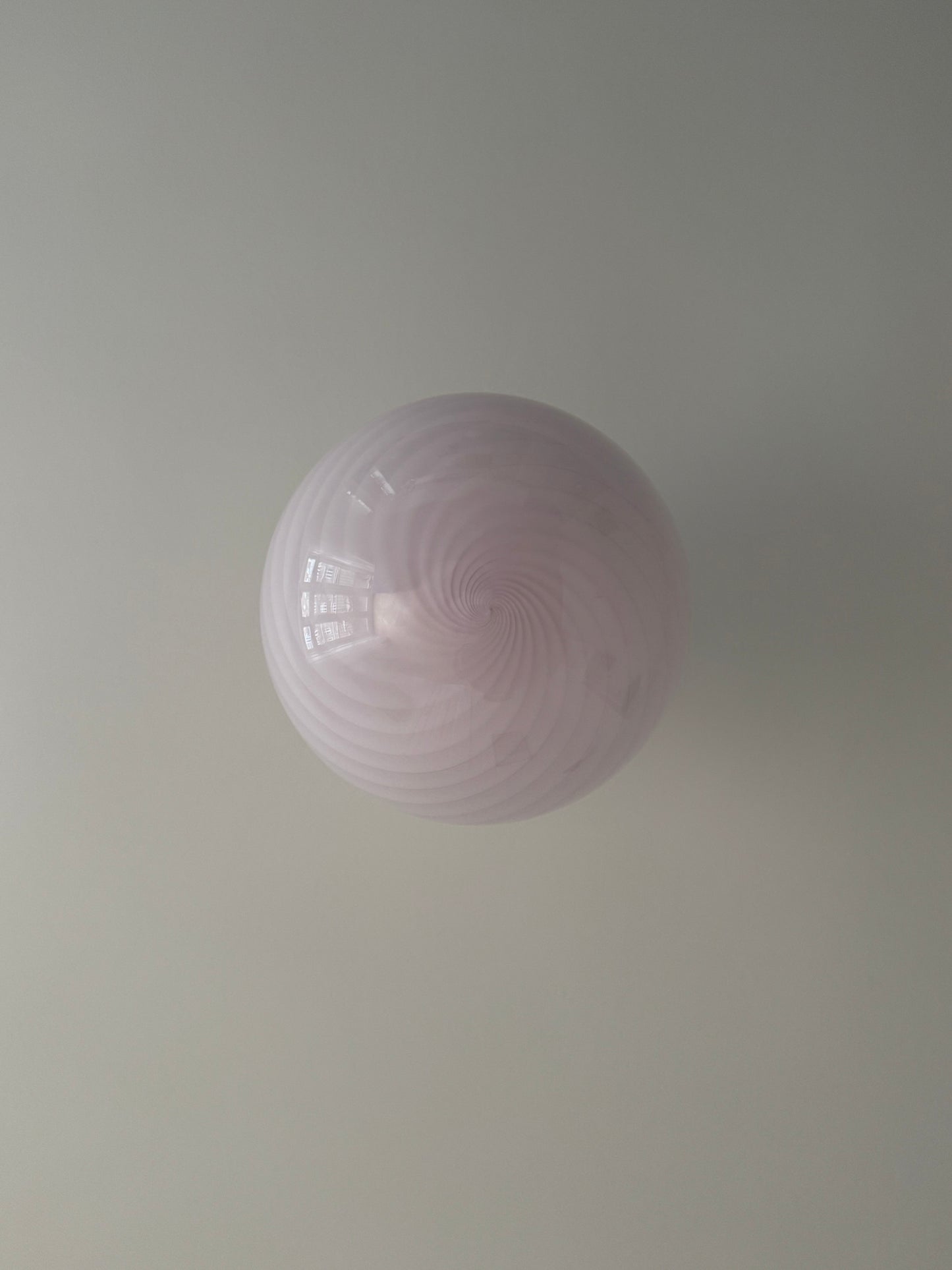 Vintage Murano pendant with pink swirl, 40 cm