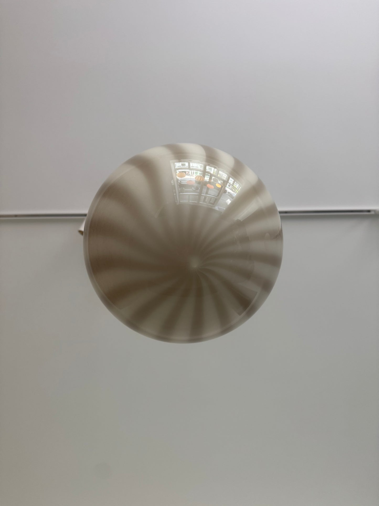 Grå candy Murano pendel, 30 cm